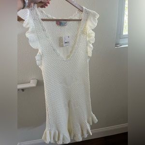 FREE PEOPLE Mykonos Fauxchet Sweater Mini